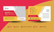 Corporate Business Postcard Template, Eddm  Direct Mail Postcard Template
