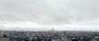 France, Ile-de-France, Paris, Panorama of cloudy sky over city downtown