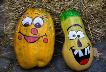 hilarious pumpkins ready for halloween