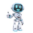 © djmilic - Cute blue robot giving thumbs up 3D