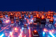 © Westend61 - Three dimensional render of futuristic city at night