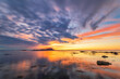 © Scott Masterton/Westend61 - Tranquil view of Yellowcraigs Beach against cloudy sky, East Lothian, Scotland during sunset