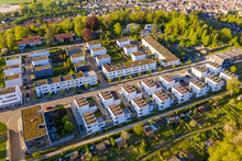 Germany, Baden-Wurttemberg, Esslingen, Aerial View Of Modern Suburb