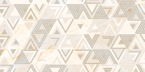  Abstract geometric pattern stripes triangle shape with marble texture luxury of white and gray background