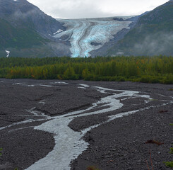 Wall Mural - Exit Glacier , Kenai Fjords national Park near Seward , Alaska.