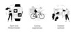 © Visual Generation - Active lifestyle abstract concept vector illustrations.