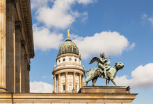 Germany, Berlin, Gendarmenmarkt, Konzerthaus Berlin And French Cathedral