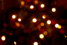 Defocused Lights Of A Christmas Tree