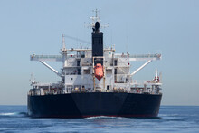 Spain, Andalusia, Tarifa, Strait Of Gibraltar, Cargo Ship