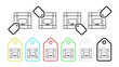 © Anar - Bookshelf with tv vector icon in tag set illustration for ui and ux, website or mobile application