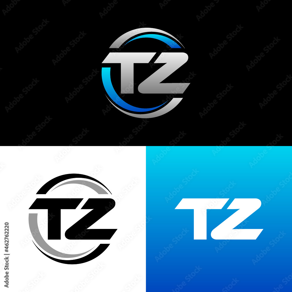 TZ Letter Initial Logo Design Template Vector Illustration Stock Vector ...