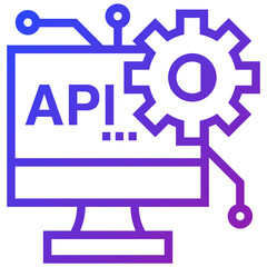 API gradient icon