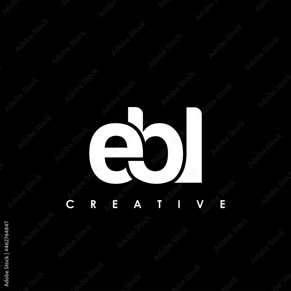 EBL Letter Initial Logo Design Template Vector Illustration Stock Vector |  Adobe Stock, image size:1000x1000