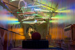 © Westend61 - Room illuminated by colorful neon signs