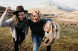 © letizia haessig photography/Westend61 - UK, Scotland, Loch Lomond and the Trossachs National Park, happy female friends in rural landscape