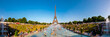 © Westend61 - Panoramic view of Eiffel Tower and people cooling off in Trocadero fountain, Paris, France