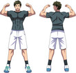 Muscle male muscle pose gym instructor
ジム　マッチョ男性