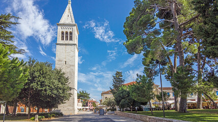 novigrad, drone, panorama, croatia, summer, city, istria, sea, town, church, adriatic, water, building, harbor, architecture, blue, coast, europa, istra, old, bay, tower, sky, tour tourism, historic, 