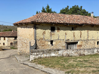 Wall Mural - Narrow street with traditional houses