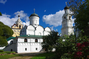 Kirzhach, Russia - September, 2020: Annunciation monastery. The Holy Annunciation diocesan Kirzhach monastery was founded by St. Sergius of Radonezh in 1358