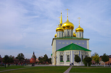 Wall Mural - Tula, Russia - October, 2020: Assumption Cathedral of the Tula Kremlin in autumn day