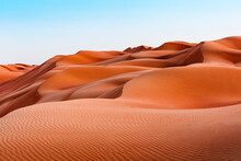 Sultanate Of Oman, Wahiba Sands, Dunes In The Desert