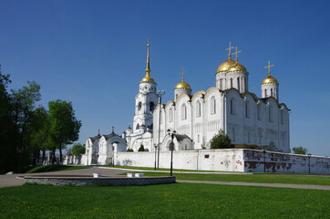 Wall Mural - Vladimir, Russia - May, 2021:  Dormition Cathedral in spring sunny day