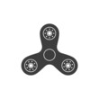 Simple hand spinner in flat style. Finger Spinner stress relieving toy. Meditation or anti stress device concepts. Vector illustration EPS 10.