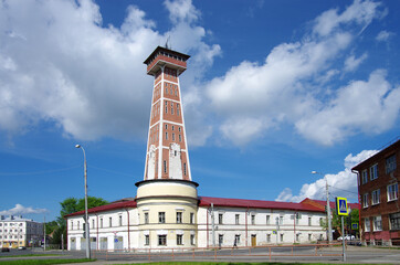 Canvas Print - Rybinsk, Russia - May, 2021: Rybinsk fire tower