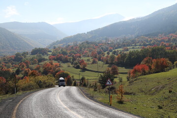 Wall Mural - most beautiful autumn landscape photos. ardahan .turkey