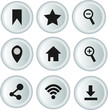 © yoursuly - web icons set gray button 3d illustration symbol