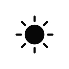 Poster - Sun icon vector. Sunshine sign