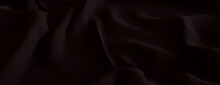 Deep Plum Red Fabric With Ripples And Folds. Wavy Surface Wallpaper.