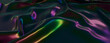© RocknRoller Studios - Surface Texture with Undulations and Swirls. Dark Background with Colorful Neon Accents.