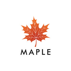 maple leaf logo design template
