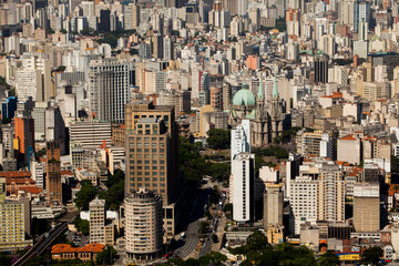 SAO PAULO BRAZIL CITY AERIAL VIEW. High quality photo