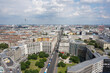 Panorama of the Berlin with Potsdamer Platz in the front