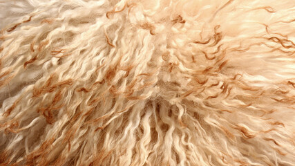 White brown soft natural sheep wool texture background