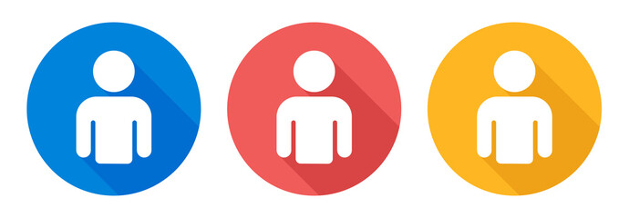Aufkleber - User profile icon sign vector illustration.