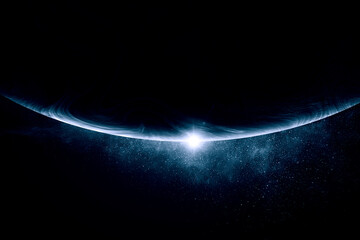 Poster - Image of planet in outer space.