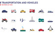 Transportation and vehicles icon for website, application, printing, document, poster design, etc.