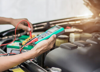 Auto mechanic Check batteries, repair, and replace engine parts.