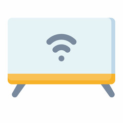 Wall Mural - smart tv television iot single isolated icon with flat style