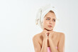 © SHOTPRIME STUDIO - woman bare shoulders acne treatment pimple Studio close-up