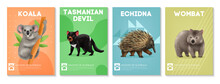 Australian Animals Poster Set