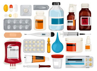 Poster - Healthcare Medication Icons Collection