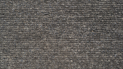 Wall Mural - Texture of concrete floor in at car park. Surface grooved horizontal pattern, Rough and rugged on street, Grey color, Wallpaper background