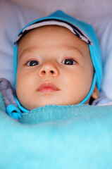 Canvas Print - Portrait of an adorable newborn baby from Poland