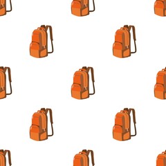 Sticker - Travel backpack pattern seamless background texture repeat wallpaper geometric vector