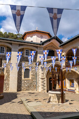 Wall Mural - Courtyard of the Kykkos Monastery in Cyprus